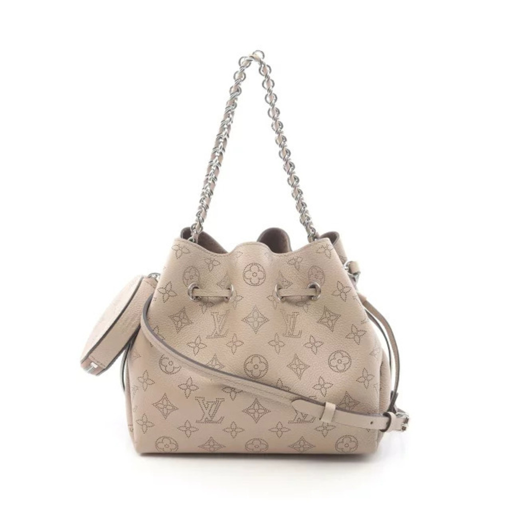 Louis Vuitton Bella Handbag Leather Mahina Beige